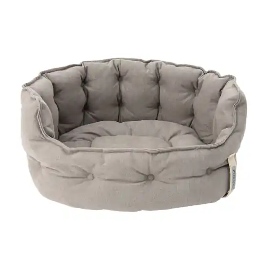 Begränsat antal Cozy ecoLIFE grå hundsäng - L 64 x B 60 x H 30 cm