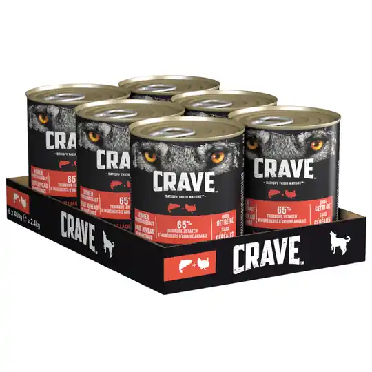 Lägg i varukorgen Crave Adult hundfoder 6 x 400 g - Salmon & Turkey