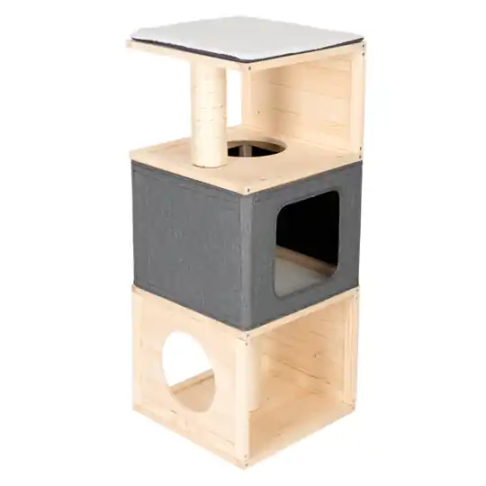 Kampanjpris Cubist katthus - L 40 x B 40 x H 96 cm