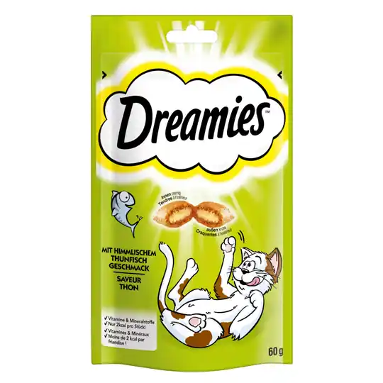 Billig Dreamies Cat Treats 60 g - Ekonomipack Tonfisk (6 x 60 g)