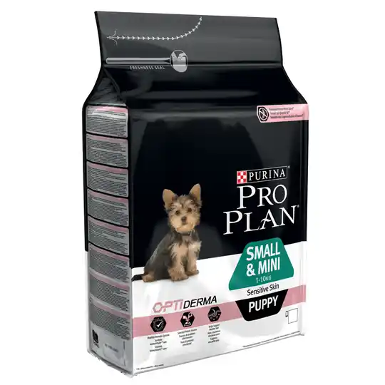 Ekonomipack 2 eller 3 påsar Pro Plan till extrapris! - Small & Mini Puppy Sensitive Skin OPTIDERMA (3 x 3 kg) Reapris