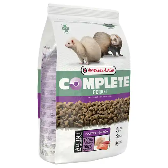 Ekonomipack 2 eller 4 påsar Versele-Laga Complete - Ferret Complete illerfoder (4 x 2,5 kg) Rabatter