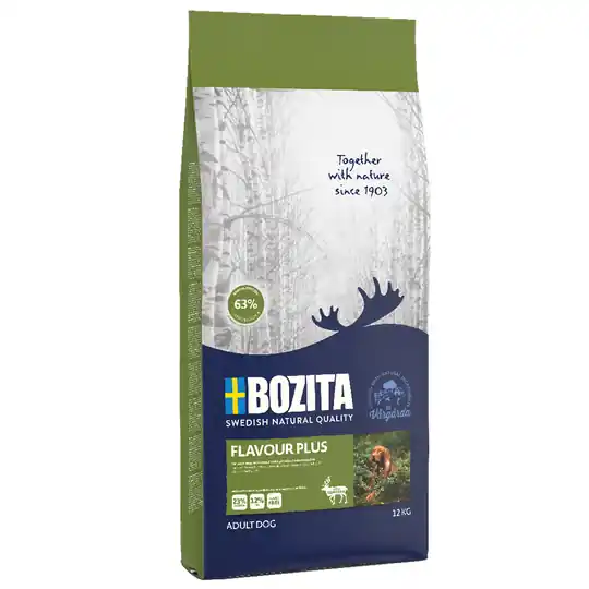 Begränsat erbjudande Ekonomipack 2 stora påsar Bozita torrfoder till lågpris! - Flavour Plus (2 x 12 kg)