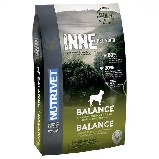 Trygg betalning Ekonomipack 2 x 12 kg Nutrivet Inne Dog hundfoder - Dog Balance