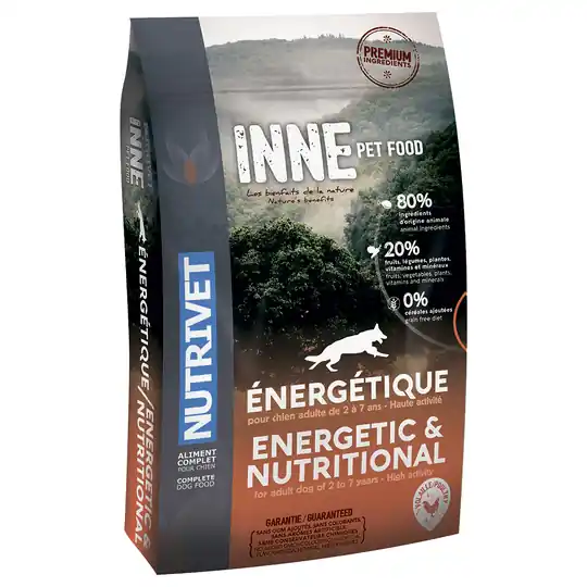 Ekonomipack 2 x 12 kg Nutrivet Inne Dog hundfoder - Dog Energetic Erbjudandepris