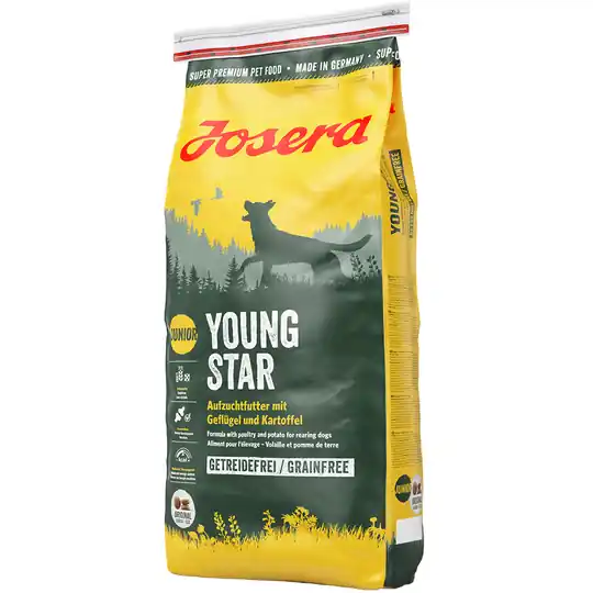 Ekonomipack 2 x 15 eller 3 x 4 kg Josera hundfoder - Blandpack Kids, YoungStar Reapris
