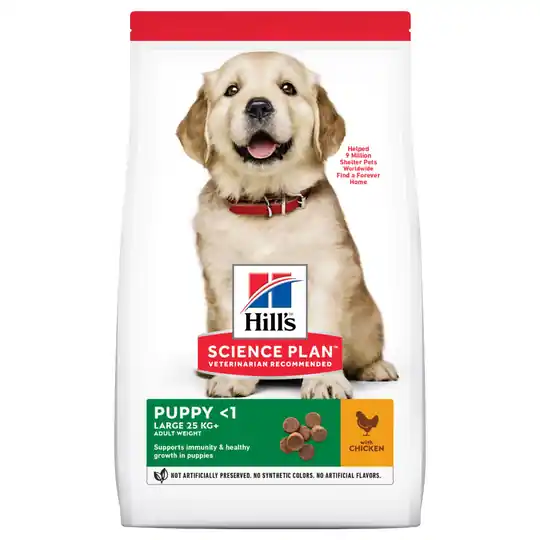 Beställ nu Ekonomipack 2 x Hill‘s Science Plan hundfoder - Puppy Large Breed Chicken (2 x 14,5 kg)