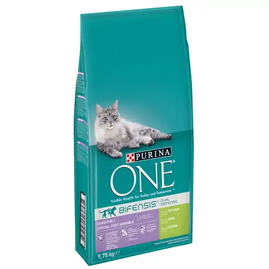 Nedsatt pris Ekonomipack 2, 3 eller 6 påsar Purina ONE kattfoder Sensitive (2 x 9,5 kg)