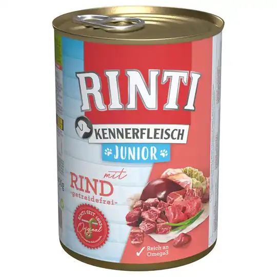 Ekonomipack 24 x 400 / 800 g RINTI Junior 24 x 400 g Nötkött Nyhet