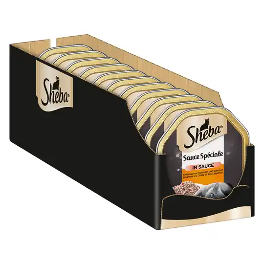 Ekonomipack 44 x 85 g Sheba portionsform - Frikassé med kalkon & grönsaker Köp online