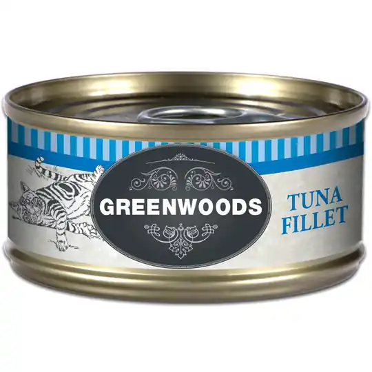 Ekonomipack 48 x 70 g Greenwoods Adult våtfoder - Tuna Endast idag