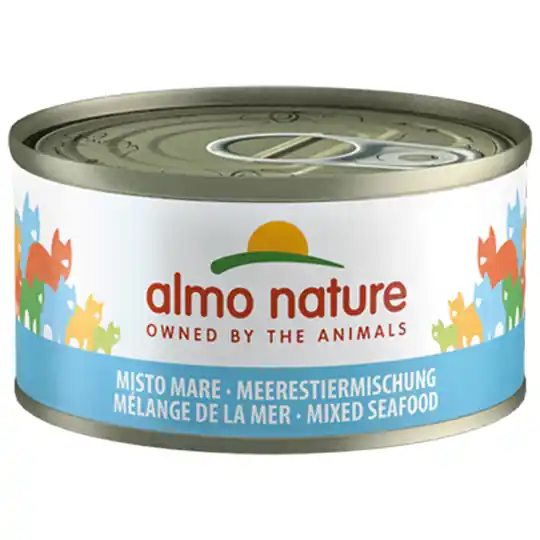 Ekonomipack Almo Nature 48 x 70 g - Fisk- & skaldjursmix i gelé Outlet
