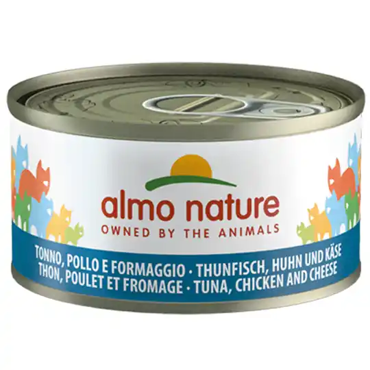 Ekonomipack Almo Nature 48 x 70 g - Tonfisk, kyckling & ost Populärt val