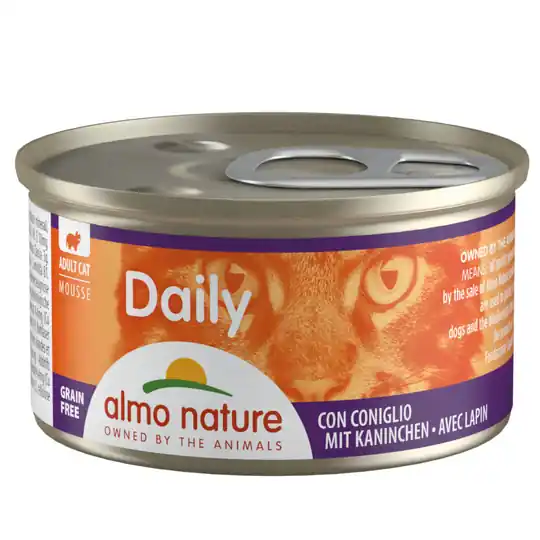 Erbjudandepris Ekonomipack Almo Nature Daily Menu 24 x 85 g - Mousse med kanin