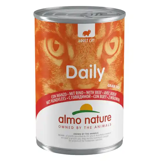 Kampanjpris Ekonomipack Almo Nature Daily Menu 48 x 400 g - Nötkött