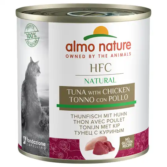 Outlet Ekonomipack Almo Nature HFC 12 x 280 g - Tonfisk & kyckling
