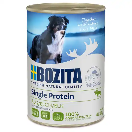 Ekonomipack Bozita Single Protein Paté 24 x 400 g - Älg Lågt pris