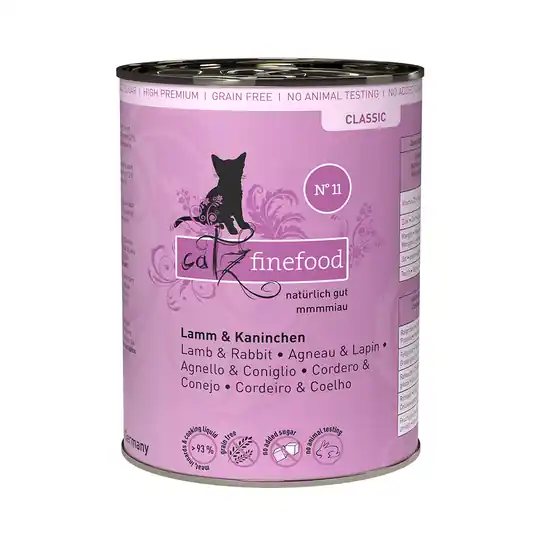 Kampanjpris Ekonomipack catz finefood på burk 12 x 400 g - Lamm & kanin