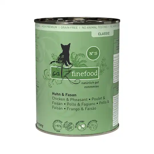 Ekonomipack catz finefood på burk 24 x 400 g - Kyckling & fasan Rea