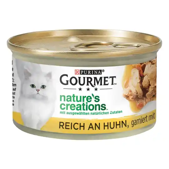 Snabb frakt Ekonomipack Gourmet Nature‘s Creations 24 x 85 g - Kyckling med spenat & tomat