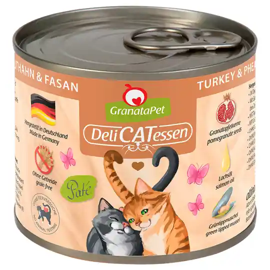 Begränsad tid Ekonomipack GranataPet DeliCatessen 24 x 200 g - Kalkon & fasan