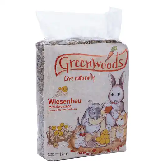 Kampanjpris Ekonomipack Greenwoods ängshö 3 / 10 kg - Maskros 3 kg