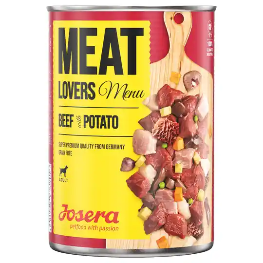 Ekonomipack Josera Meatlovers Menü 12 x 800 g - Nötkött & potatis Köp online