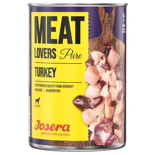 Ekonomipack Josera Meatlovers Pure 12 x 400 g - Kalkon prisnedsättning