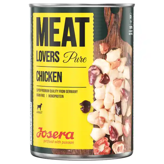Ekonomipack Josera Meatlovers Pure 12 x 800 g - Kyckling I lager