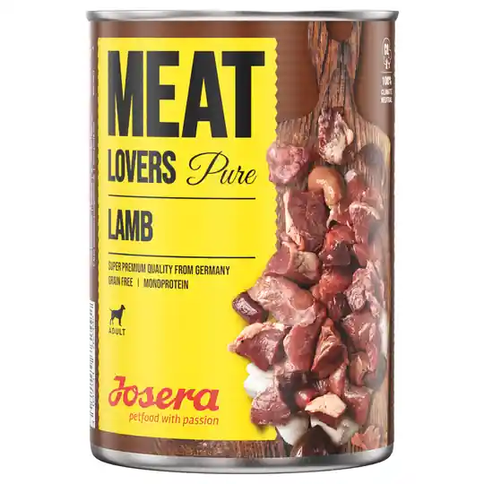 Begränsat erbjudande Ekonomipack Josera Meatlovers Pure 12 x 800 g - Lamm