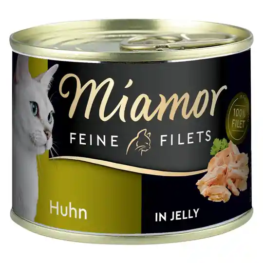 Ekonomipack Miamor Fine Filets 12 x 185 g - Kyckling i gelé Nedsatt pris