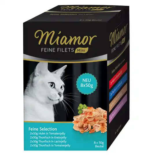Rabatter Ekonomipack Miamor Fine Filets Mini Pouch Multibox 16 x 50 g - Fine Selection