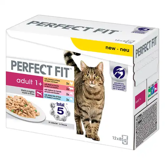 Ekonomipack Perfect Fit 96 x 85 g - Adult 1+ Mixpack Rea