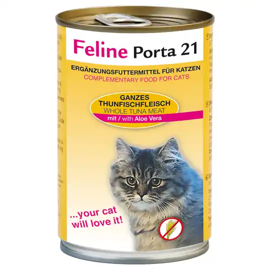 Ekonomipack Porta 21, 12 x 400 g - Tonfisk med aloe - spannmålsfritt Beställ nu