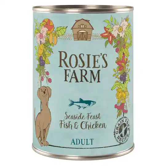 Ekonomipack Rosie‘s Farm Adult 24 x 400 g - Fish & Chicken Bästa pris
