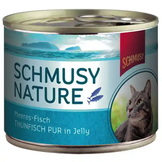 Ekonomipack Schmusy Nature Fish 24 x 185 g - Tonfisk Pur Fynd
