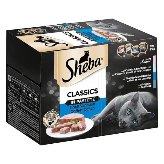 Ekonomipack Sheba 144 x 85 g portionsform - Classics in Pastete Erbjudandepris