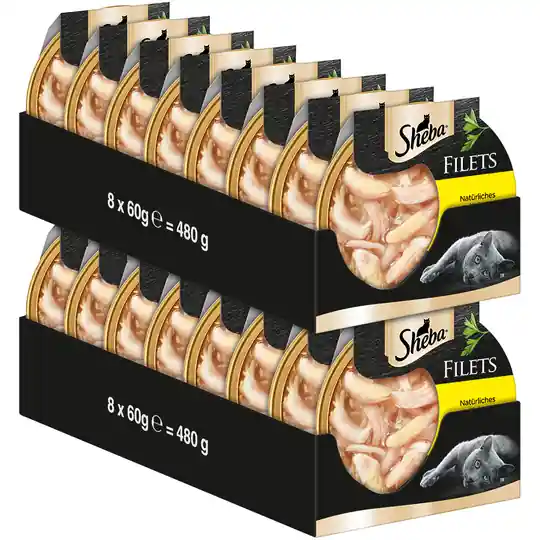 Ekonomipack Sheba Feine Filets 32 x 60 g - Kyckling Bästa pris