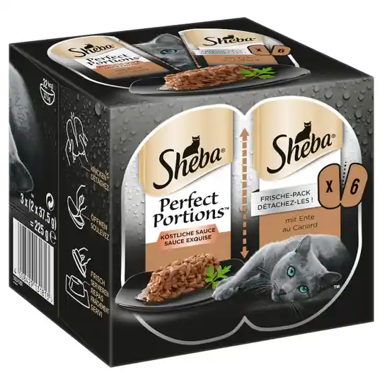 Ekonomipack Sheba Perfect Portions 48 x 37,5 g - Delicious Sauce Anka Outlet