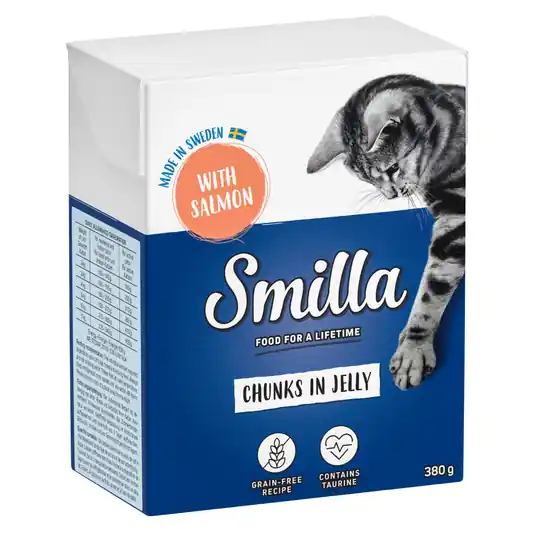 Trygg betalning Ekonomipack Smilla Chunks i gelé 24 x 380 g Lax