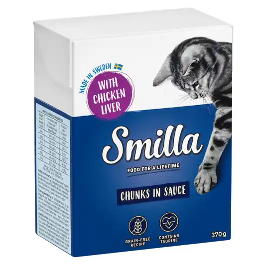 Ekonomipack Smilla Chunks i sås 24 x 370 g Kycklinglever Köp nu
