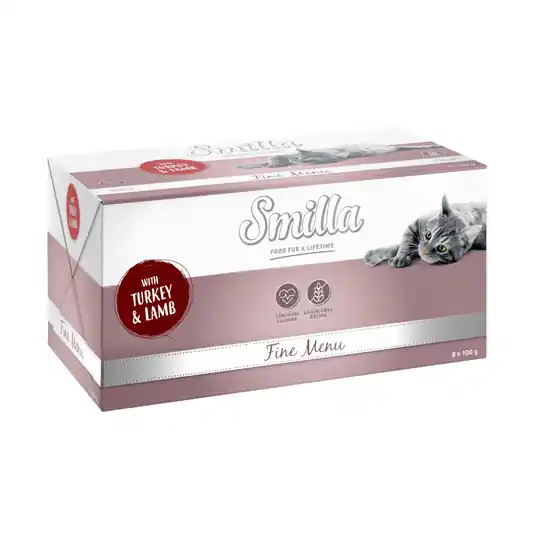 Ekonomipack Smilla Fine Menu 24 x 100 g Kalkon & lamm Outlet