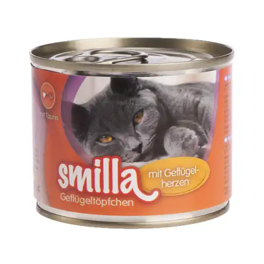 Ekonomipack Smilla Poultry Pot 24 x 200 g - Mört fjäderfäkött med fjäderfähjärtan Beställ nu