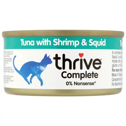 Populärt val Ekonomipack Thrive Complete 24 x 75 g - Tonfisk med räkor & bläckfisk