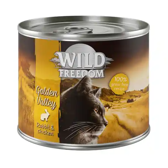 Ekonomipack Wild Freedom Adult 24 x 200 g - Golden Valley - Rabbit & Chicken Säker betalning