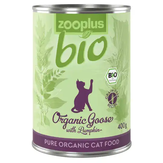 prisnedsättning Ekonomipack zooplus Bio 12 x 400 g - Eko-gås med eko-pumpa