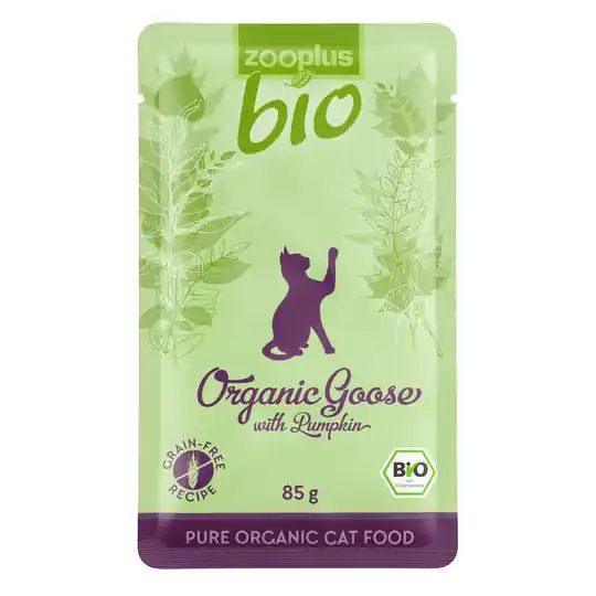 Ekonomipack zooplus Bio 24 x 85 g - Eko-gås med eko-pumpa Utförsäljning