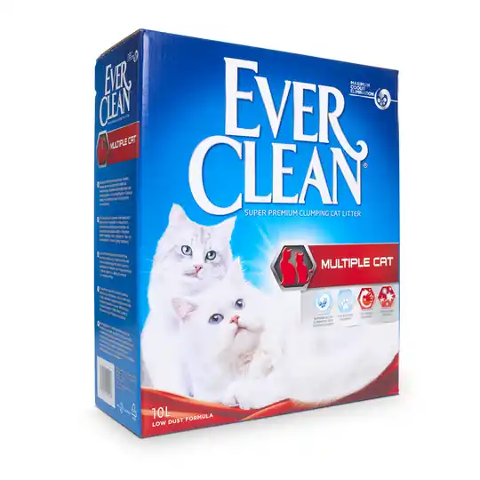 Ever Clean® Multiple Cat Clumping kattsand - Ekonomipack 2 x 10 l Utförsäljning