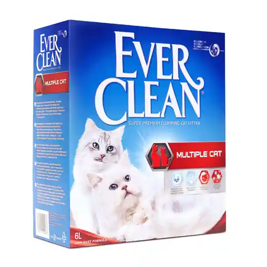 Fynd Ever Clean® Multiple Cat Clumping kattsand - Ekonomipack 2 x 6 l