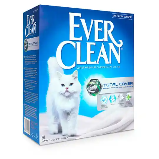 Ever Clean® Total Cover Clumping - Unscented kattsand - Ekonomipack 2 x 6 l Köp nu